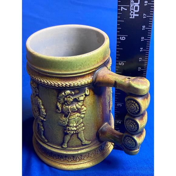 VTG Gerz German Beer Stein 5.5" Musicians Ceramic Medieval Renaissance No Lid - Picture 8 of 9